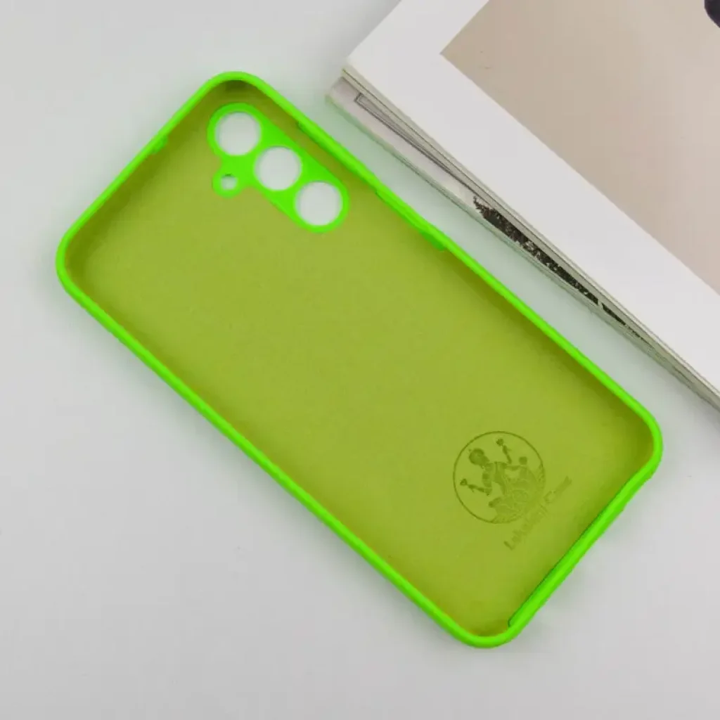 Чохол Silicone Cover Lakshmi Full Camera (AA) для Samsung Galaxy A35 Neon Green