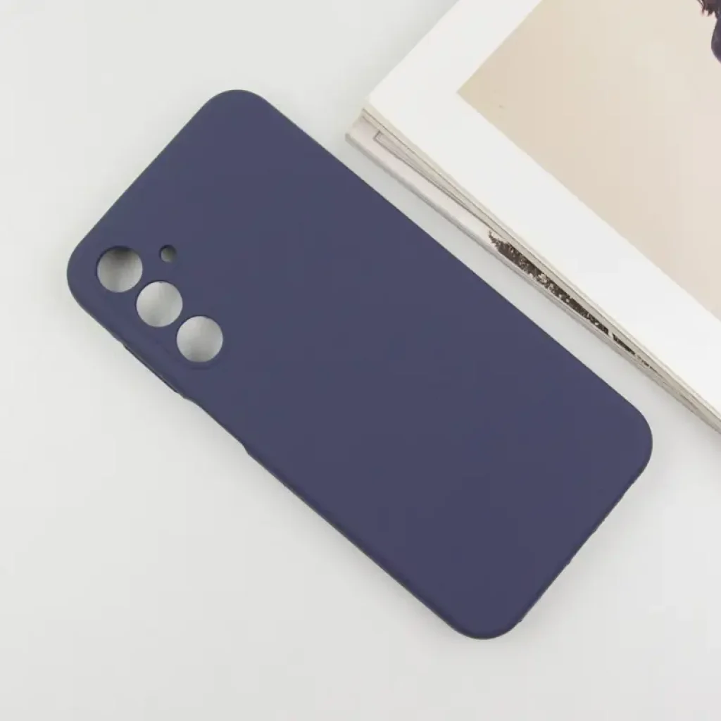 Чехол Silicone Cover Lakshmi Full Camera (AA) для Samsung Galaxy A35 Midnight Blue