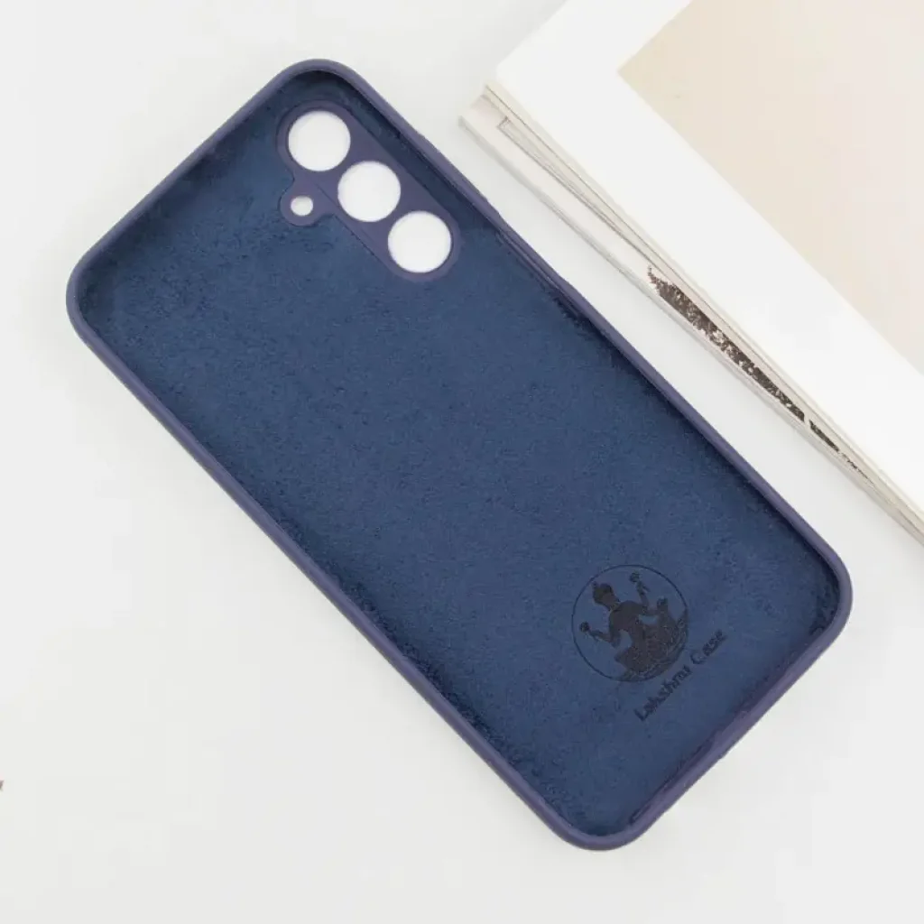 Чехол Silicone Cover Lakshmi Full Camera (AA) для Samsung Galaxy A35 Midnight Blue