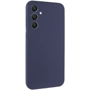 Колір: Синій - Чохол Silicone Cover Lakshmi Full Camera (AA) для Samsung Galaxy A35 Midnight Blue