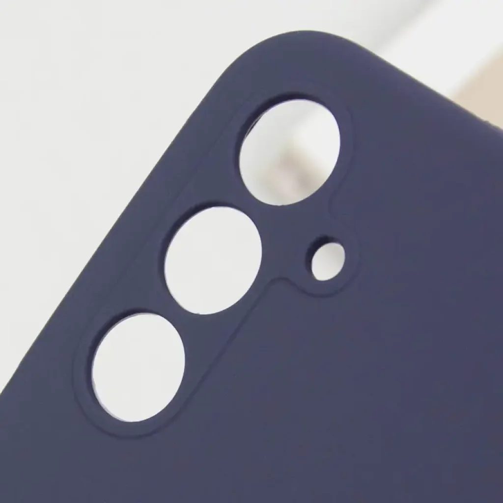 Чехол Silicone Cover Lakshmi Full Camera (AA) для Samsung Galaxy A35 Midnight Blue