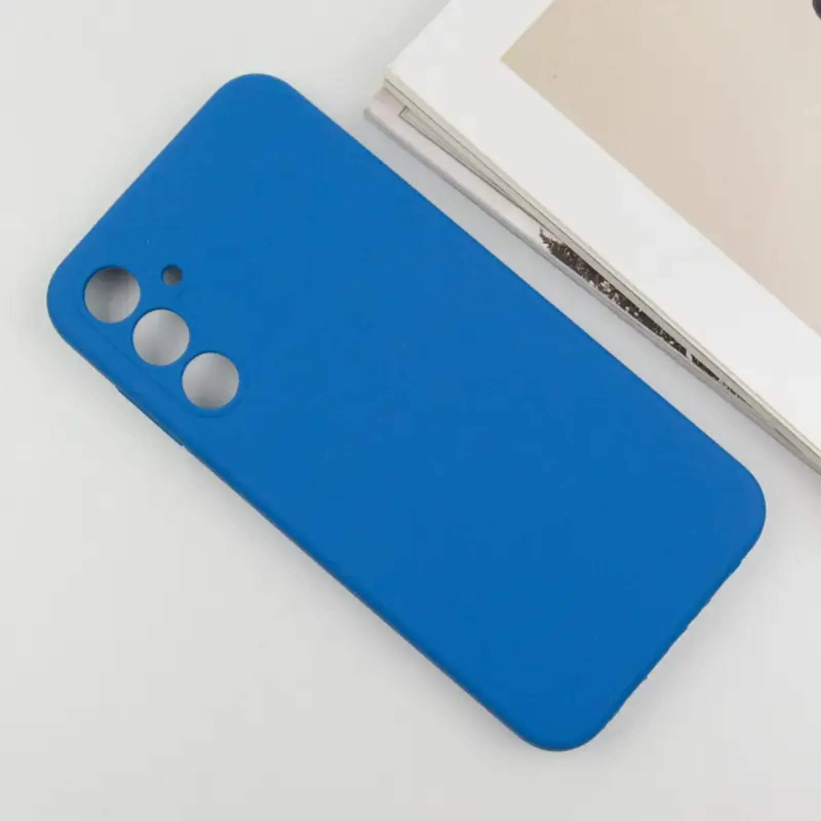 Чохол Silicone Cover Lakshmi Full Camera (AA) для Samsung Galaxy A35 Navy Blue