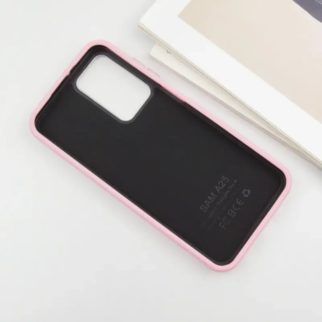 Чохол Leather Case Metal Buttons для Samsung Galaxy A35 Light Pink