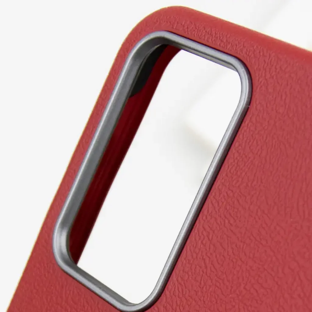 Чехол Leather Case Metal Buttons для Samsung Galaxy A35 Red