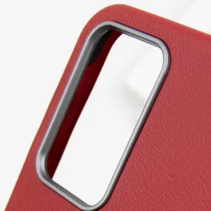Чехол Leather Case Metal Buttons для Samsung Galaxy A35 Red