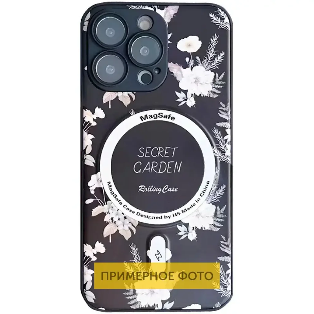 Чохол TPU+PC Secret Garden with MagSafe для Apple iPhone 16 Black