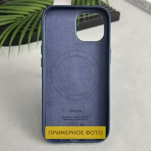 Чохол Leather Case (AAA) with MagSafe and Animation для Apple iPhone 16 Blue