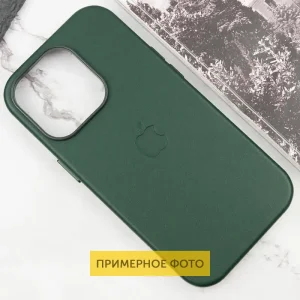Чохол Leather Case (AAA) with MagSafe and Animation для Apple iPhone 16 Green