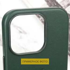 Чохол Leather Case (AAA) with MagSafe and Animation для Apple iPhone 16 Green