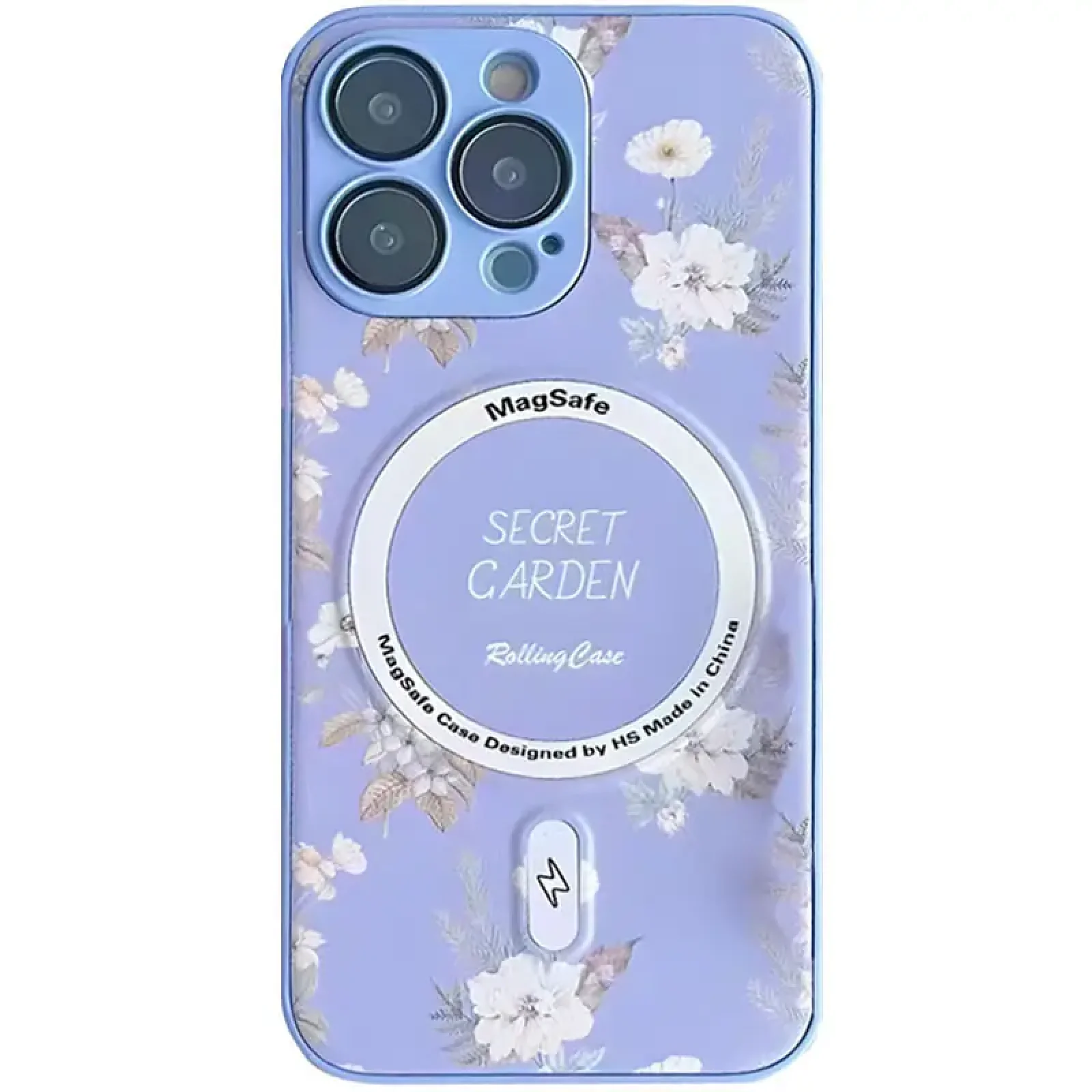 Чохол TPU+PC Secret Garden with MagSafe для Apple iPhone 16 Pro Lilac