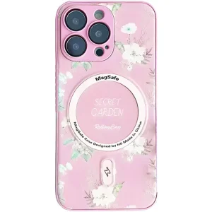 Чохол TPU+PC Secret Garden with MagSafe для Apple iPhone 16 Pro Pink