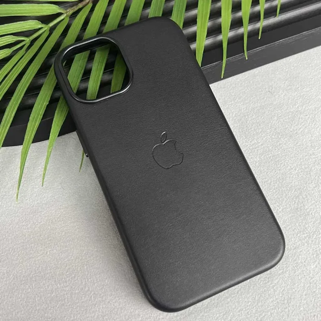 Чохол Leather Case (AAA) with MagSafe and Animation для Apple iPhone 16 Pro Black
