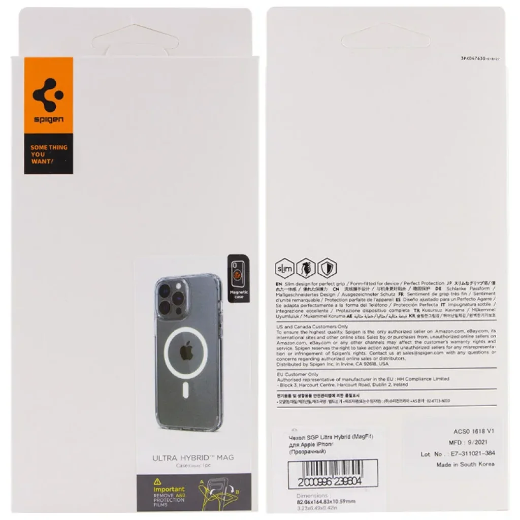 Чохол SGP Ultra Hybrid (MagFit) для Apple iPhone 16 Plus Transparent