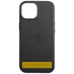 Чохол Leather Case (AAA) with MagSafe and Animation для Apple iPhone 16 Plus Black