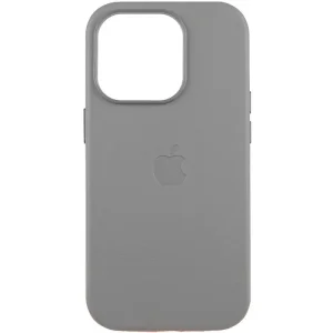 Чохол Leather Case (AAA) with MagSafe and Animation для Apple iPhone 16 Pro Max Light Gray