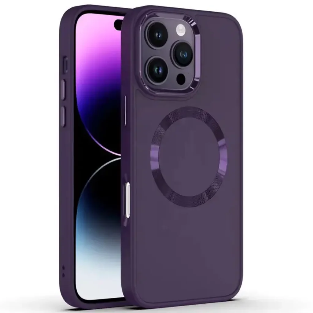 Чохол Bonbon Metal Style with MagSafe для Apple iPhone 16 Pro Max Dark Purple