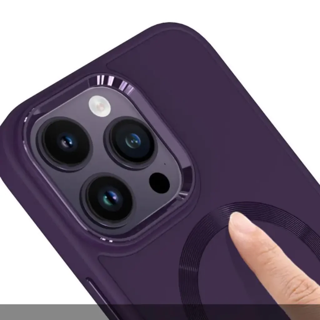 Чохол Bonbon Metal Style with MagSafe для Apple iPhone 16 Pro Max Dark Purple