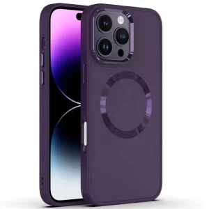 Чохол Bonbon Metal Style with MagSafe для Apple iPhone 16 Pro Max Dark Purple