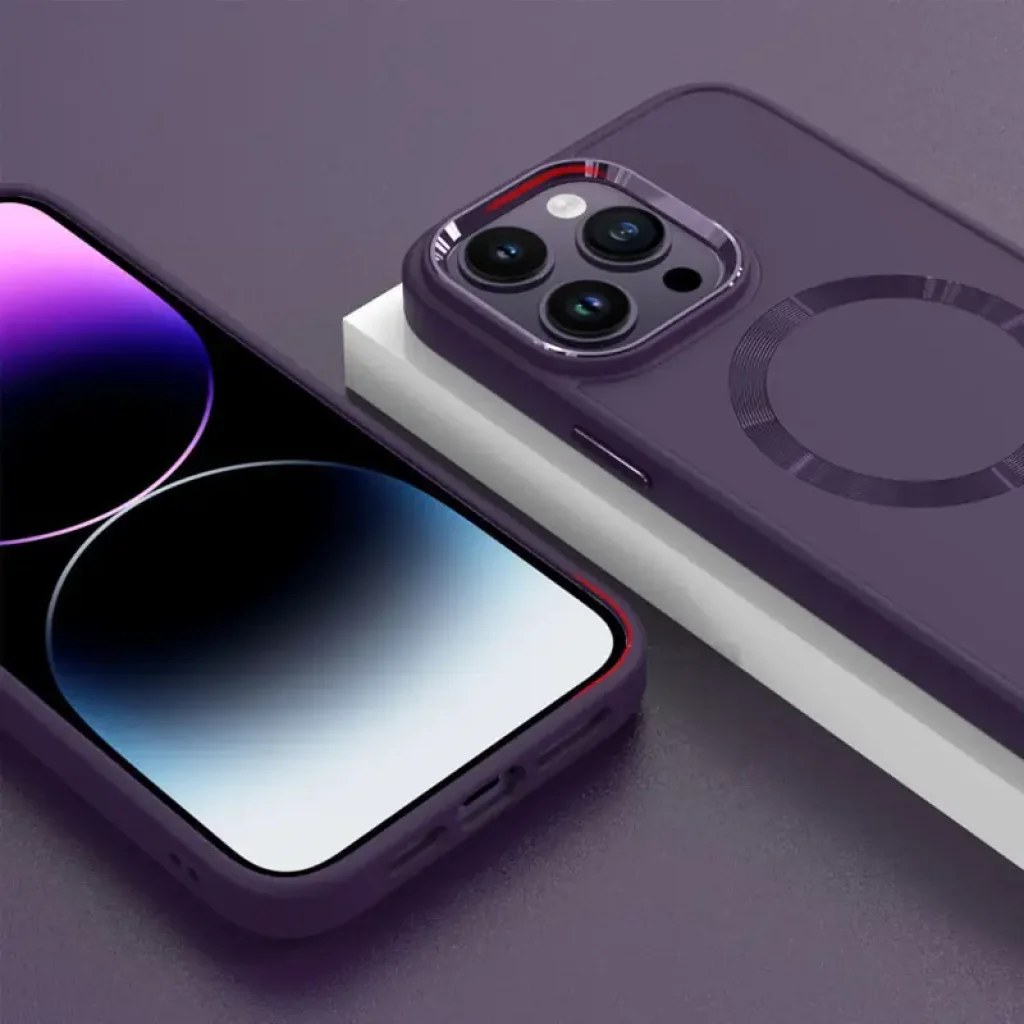 Чохол Bonbon Metal Style with MagSafe для Apple iPhone 16 Pro Max Dark Purple