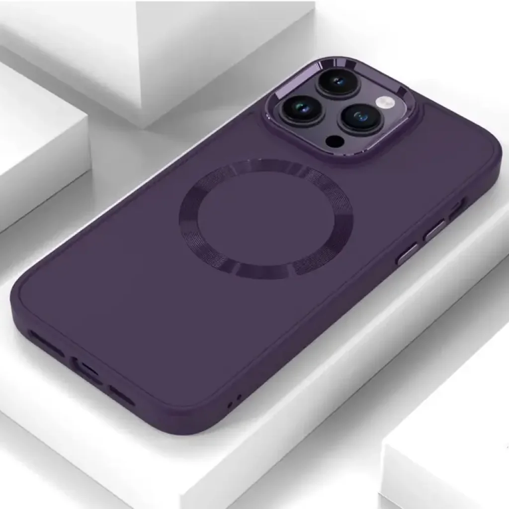 Чохол Bonbon Metal Style with MagSafe для Apple iPhone 16 Pro Max Dark Purple