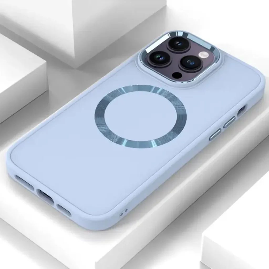 Чохол Bonbon Metal Style with MagSafe для Apple iPhone 16 Pro Max Mist Blue