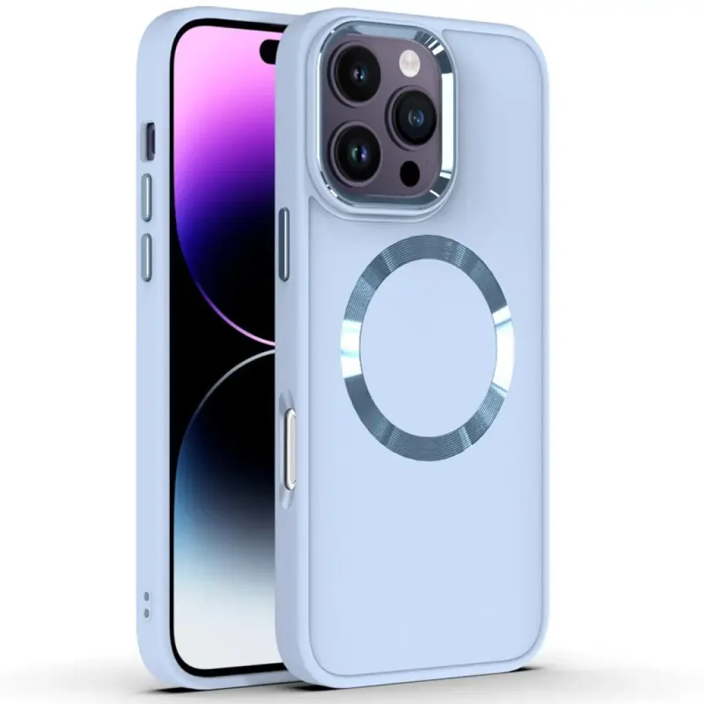 Чохол Bonbon Metal Style with MagSafe для Apple iPhone 16 Pro Max Mist Blue
