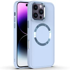 Колір: Синій - Чохол Bonbon Metal Style with MagSafe для Apple iPhone 16 Pro Max Mist Blue