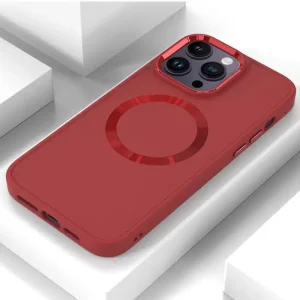 Чохол Bonbon Metal Style with MagSafe для Apple iPhone 16 Pro Max Red