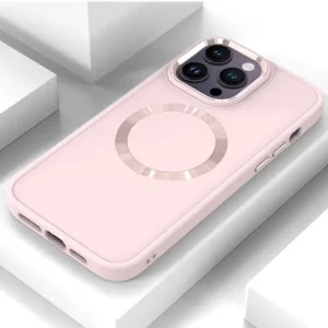 Чохол Bonbon Metal Style with MagSafe для Apple iPhone 16 Pro Max Light Pink