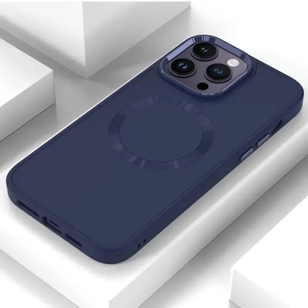 Чохол Bonbon Metal Style with MagSafe для Apple iPhone 16 Pro Max Cosmos Blue
