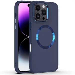 Чохол Bonbon Metal Style with MagSafe для Apple iPhone 16 Pro Max Cosmos Blue