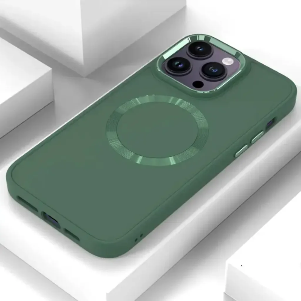 Чохол Bonbon Metal Style with MagSafe для Apple iPhone 16 Pro Max Pine Green