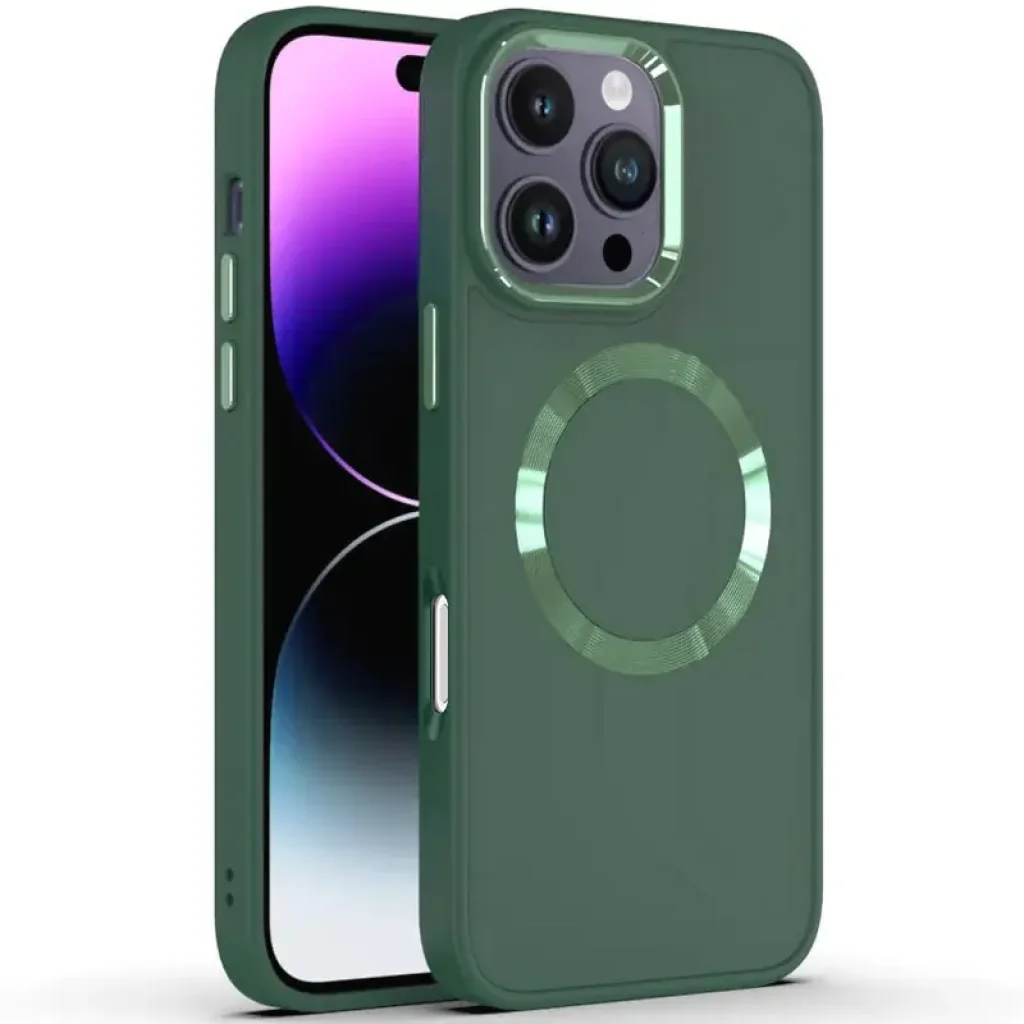 Чохол Bonbon Metal Style with MagSafe для Apple iPhone 16 Pro Max Pine Green