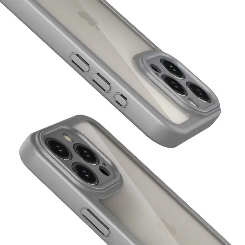 Чохол Transparent + Colour 1,5mm для Apple iPhone 16 Pro Max Grey