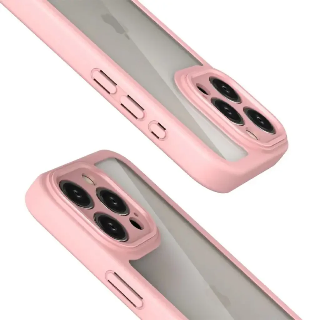 Чохол Transparent + Colour 1,5mm для Apple iPhone 16 Pro Max Pink