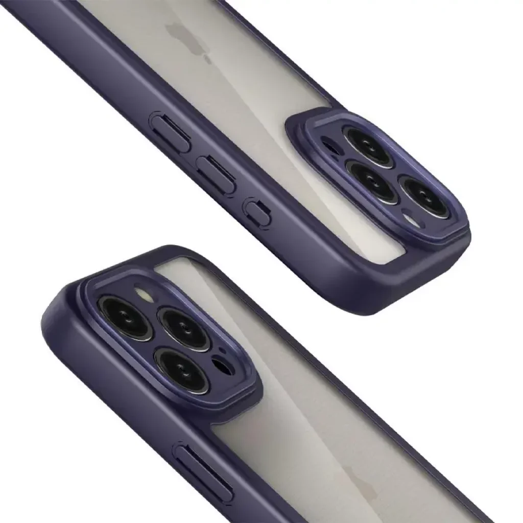 Чохол Transparent + Colour 1,5mm для Apple iPhone 16 Pro Max Purple