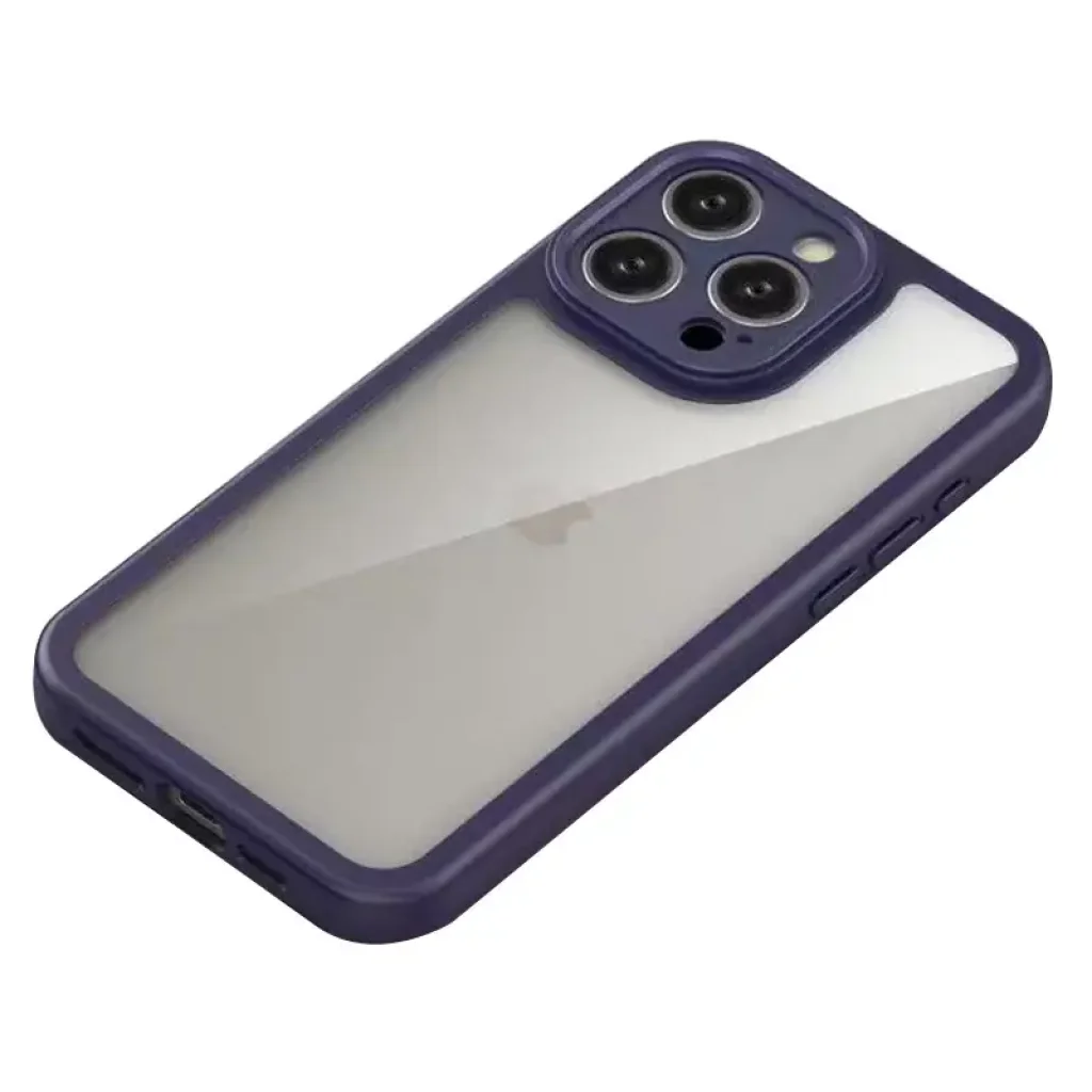 Чохол Transparent + Colour 1,5mm для Apple iPhone 16 Pro Max Purple