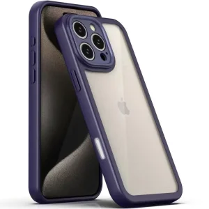 Чохол Transparent + Colour 1,5mm для Apple iPhone 16 Pro Max Purple