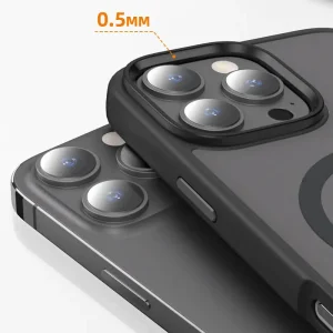 Чохол Metal Buttons with MagSafe Colorful для Apple iPhone 16 Pro Max Black