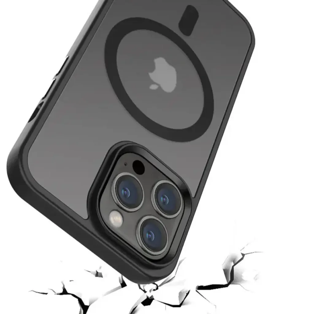 Чохол Metal Buttons with MagSafe Colorful для Apple iPhone 16 Pro Max Black
