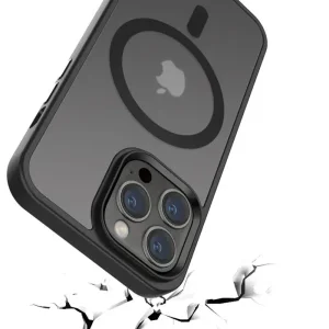 Чохол Metal Buttons with MagSafe Colorful для Apple iPhone 16 Pro Max Black