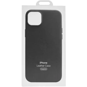 Чехол Leather Case (AAA) with MagSafe and Animation для Apple iPhone 16 Pro Max Black
