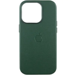 Чохол Leather Case (AAA) with MagSafe and Animation для Apple iPhone 16 Pro Max Green