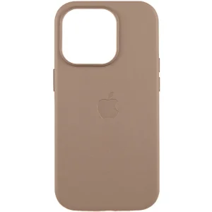 Чохол Leather Case (AAA) with MagSafe and Animation для Apple iPhone 16 Pro Max Taupe