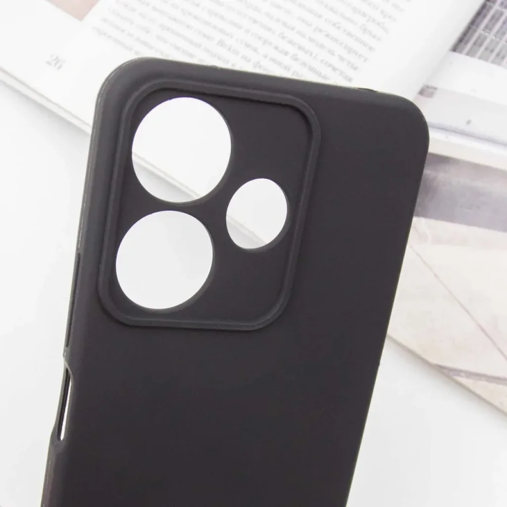 Чохол Silicone Cover Lakshmi Full Camera (AA) для Xiaomi Redmi 13 4G, Poco M6 4G Black