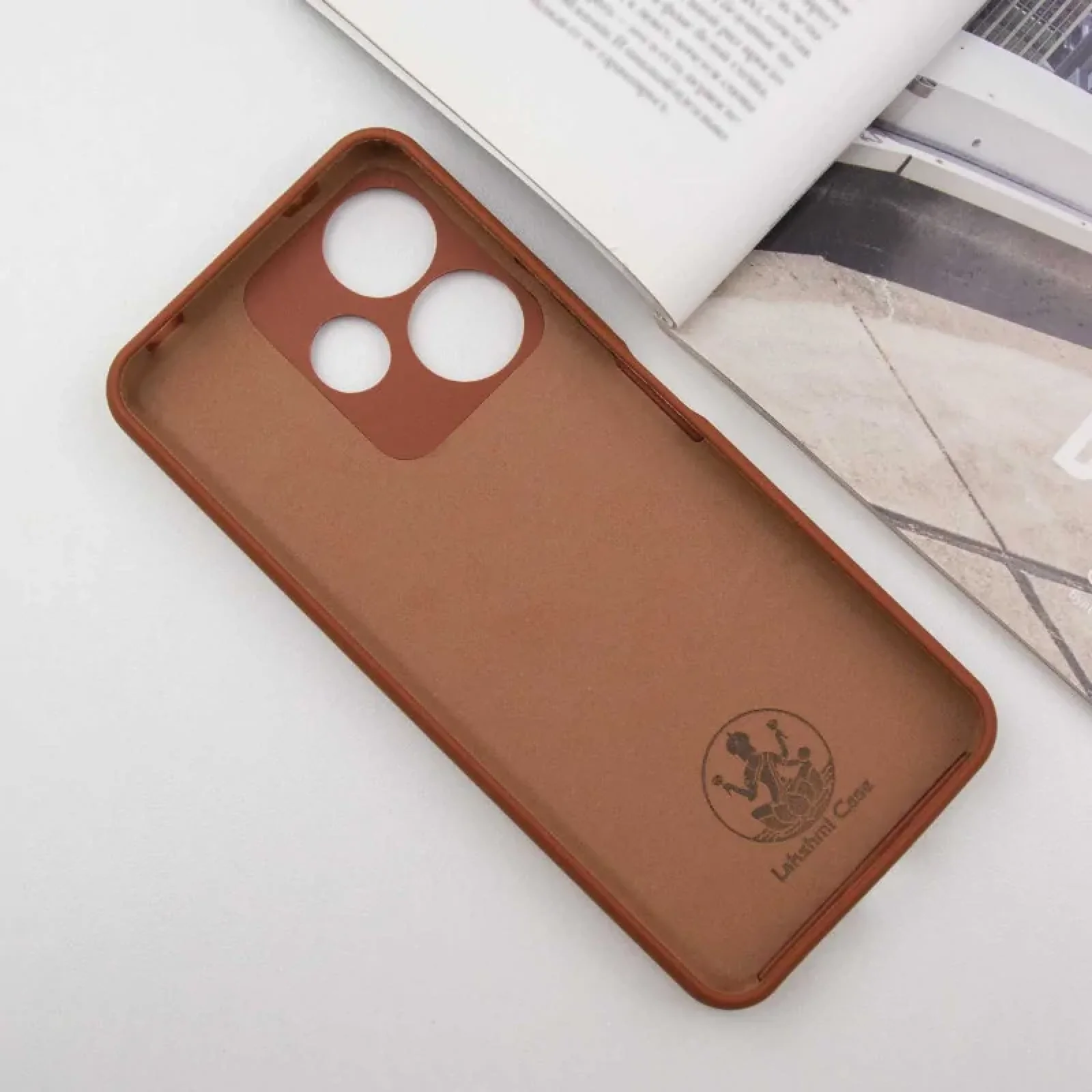Чохол Silicone Cover Lakshmi Full Camera (AA) для Xiaomi Redmi 13 4G, Poco M6 4G Brown