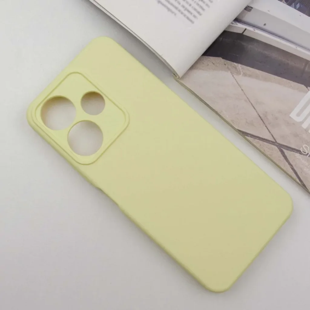 Чохол Silicone Cover Lakshmi Full Camera (AA) для Xiaomi Redmi 13 4G, Poco M6 4G Mellow Yellow
