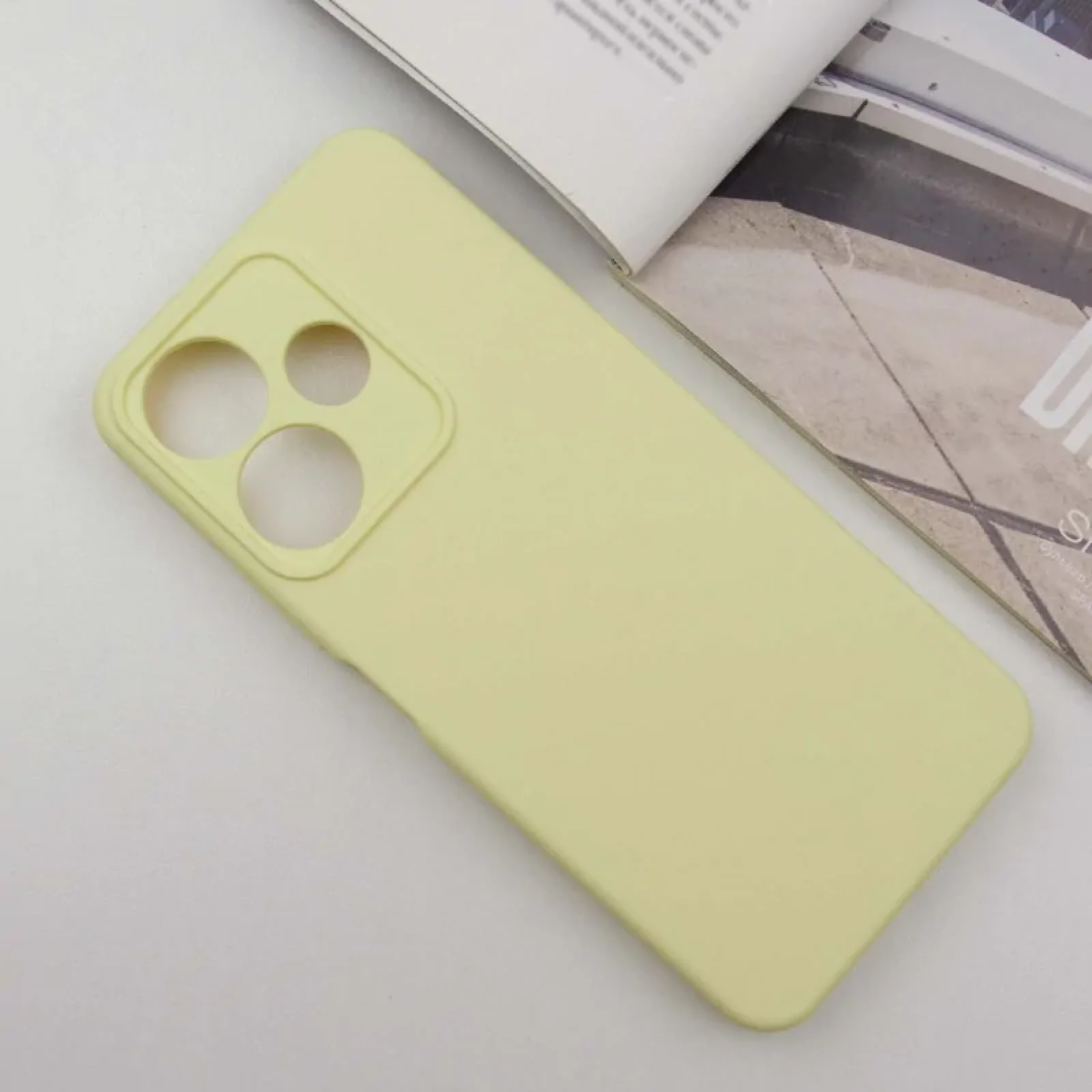 Чохол Silicone Cover Lakshmi Full Camera (AA) для Xiaomi Redmi 13 4G, Poco M6 4G Mellow Yellow