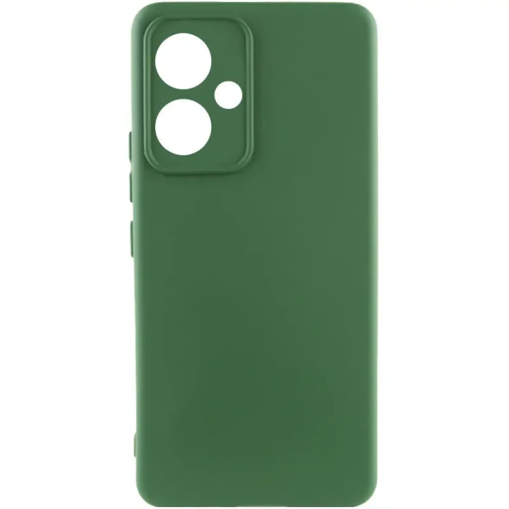 Чехол Silicone Cover Lakshmi Full Camera (AA) для Xiaomi Redmi 13 4G, Poco M6 4G Dark Green