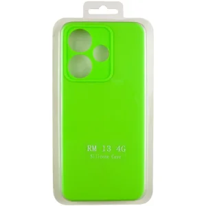Чохол Silicone Cover Lakshmi Full Camera (AA) для Xiaomi Redmi 13 4G, Poco M6 4G Neon Green
